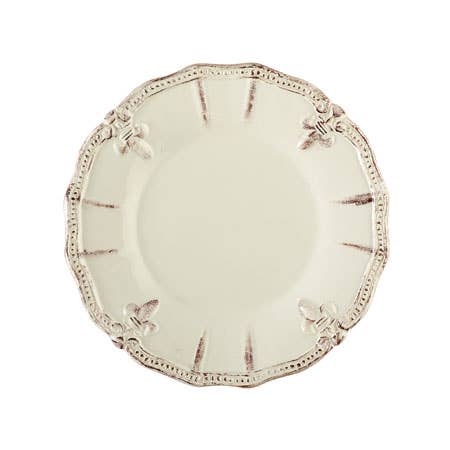 India Handicrafts Inc - Wholesale Decorative Plate/Dish/Bowl - Fleur-Di-Lis Ceramic Plate2