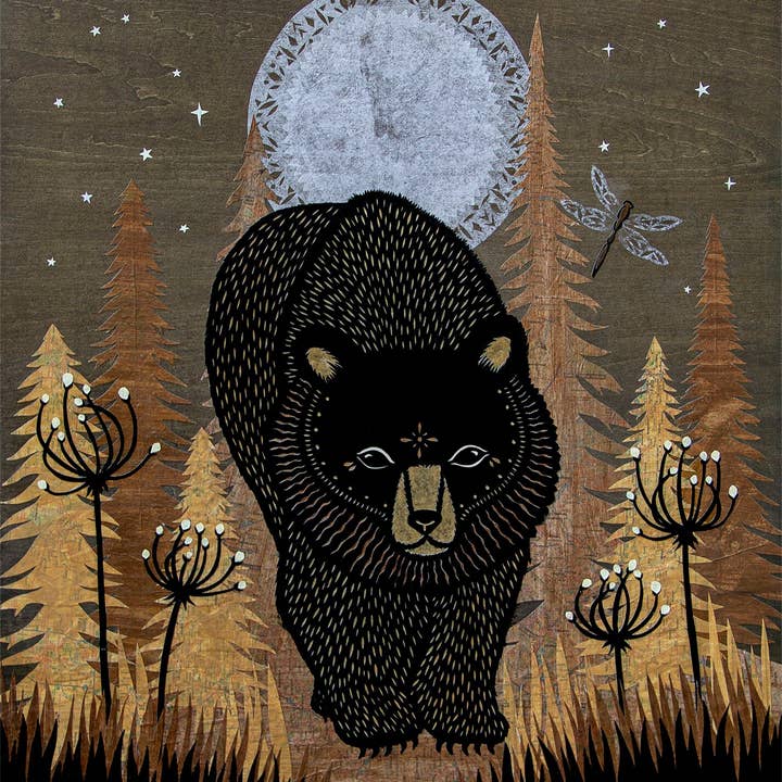 The Wise King - Impression d'art sur papier découpé 11 x 14 pouces pour la vente par Rural Pearl: Cut Paper Art by Angie Pickman