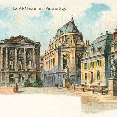 Art Print FF-207 Chateau de Versailles, Paris for wholesale by Found Image Press