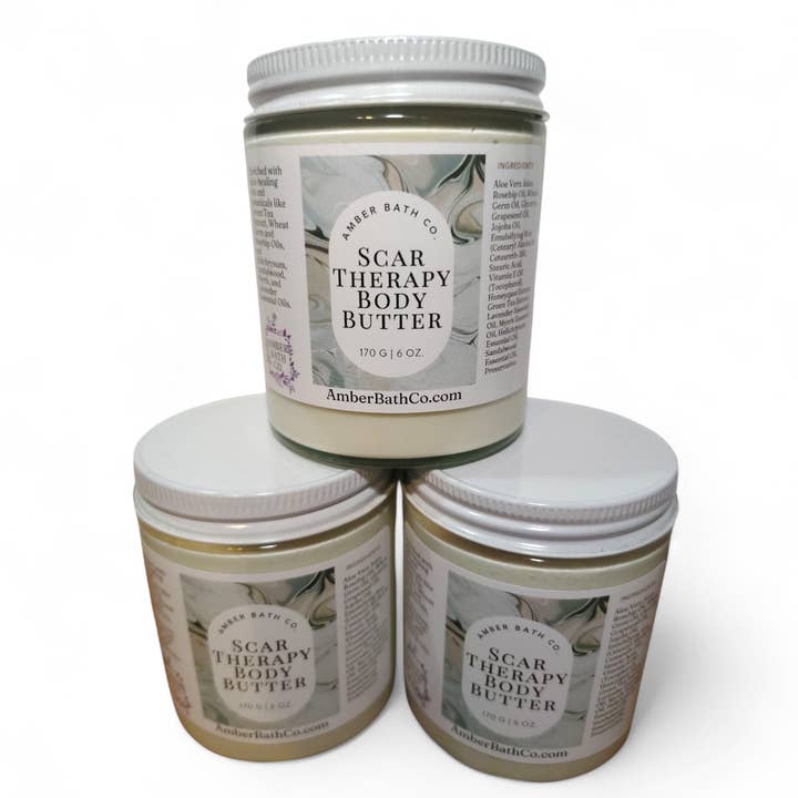 Scar Therapy Healing Body Butter for wholesale by Amber Bath Co