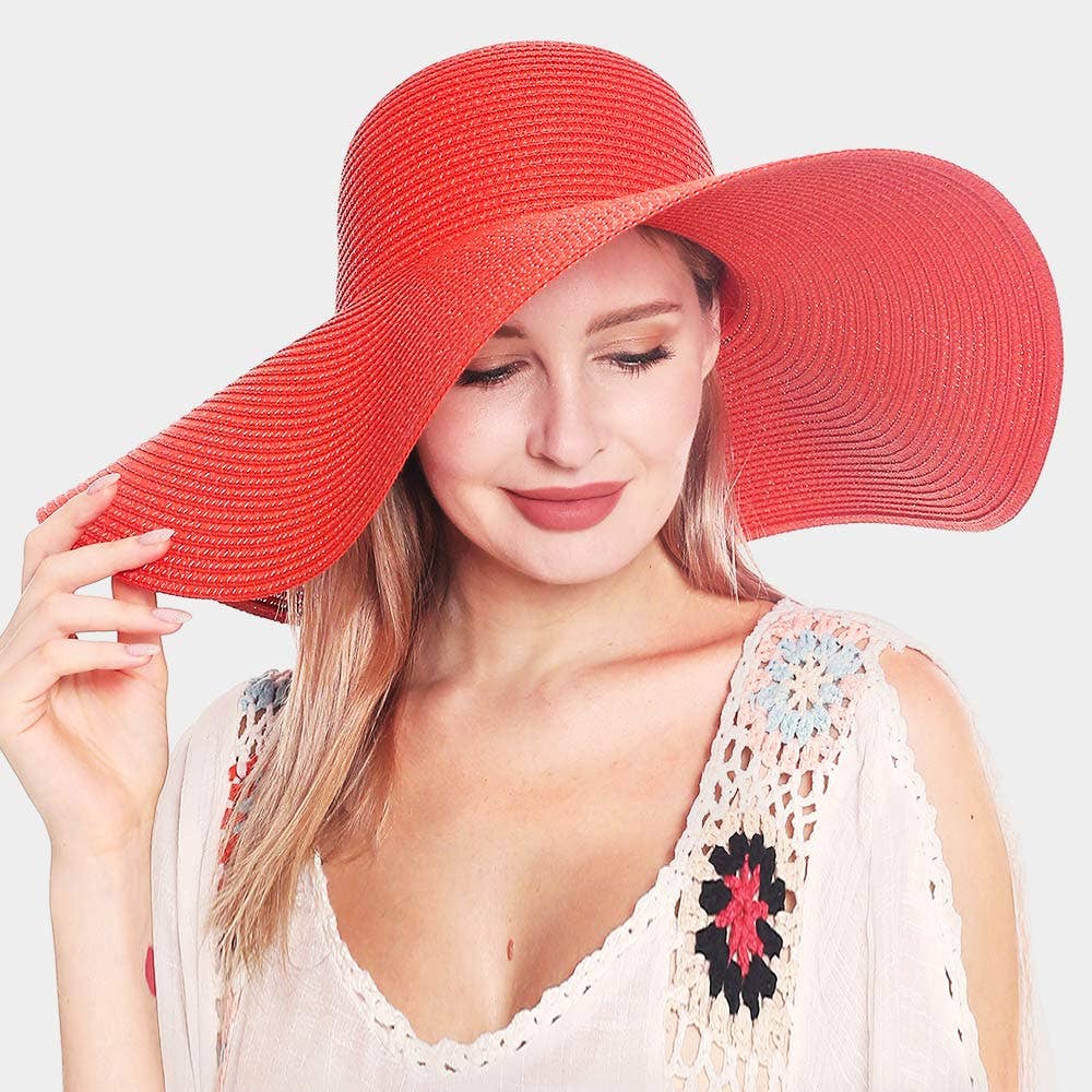 Sensibling Corp. - Wholesale Straw Hat - Women's - Solid Straw Sun Hat
19