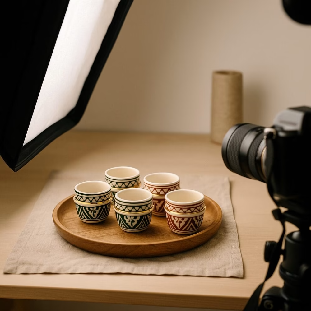 High crafty - Wholesale Coffee/Tea Cup - Hand-Painted Gold-Rim Espresso Cup – Artisan Ceramic – 2 oz 8
