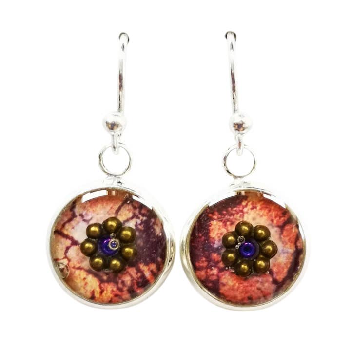 Short Drop Earrings, Sterling Silver - Gather for wholesale by Nimanoma