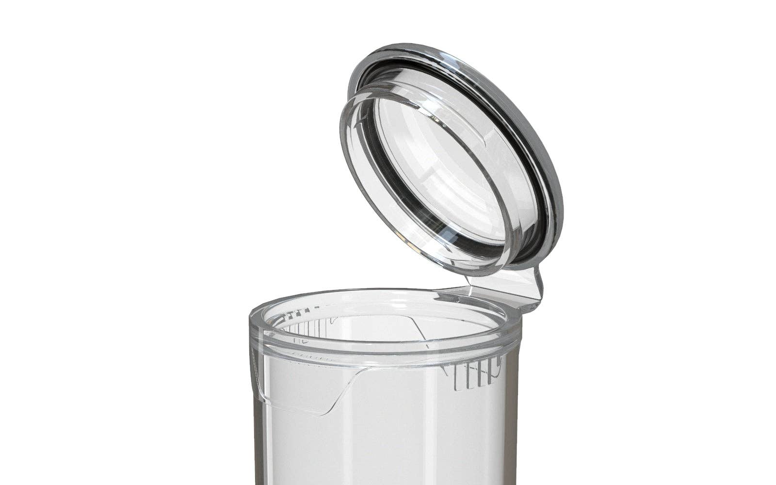 Copackr - Vente Flacon de voyage - Tube PopCap AVIATOR CR 98 mm translucide avec couvercle transparent1