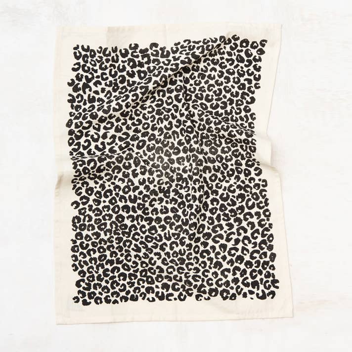Leopard Kitchen Towel - Natural for wholesale by The Rise And Fall