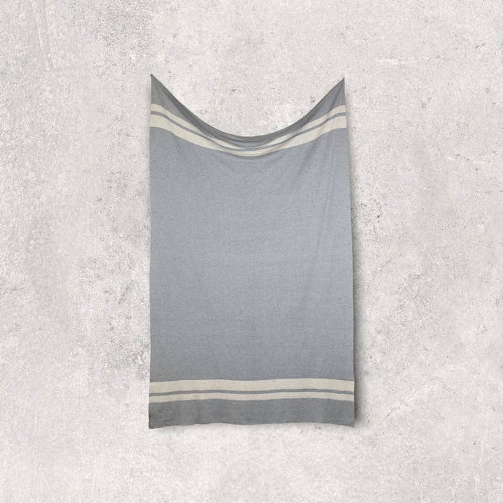 Pink Lemonade - Wholesale Travel Set - Dual Travel Organic Cotton Travel Blanket and Eye Mask Set - Linen Sand Mel/Lt grey Mel4