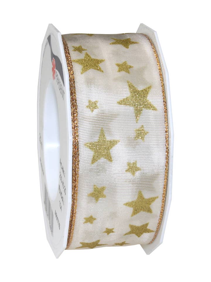 Arctic Silk Ribbon 20 m rulle 40 mm creme for engroshandel hos C.E. PATTBERG GmbH & Co. KG