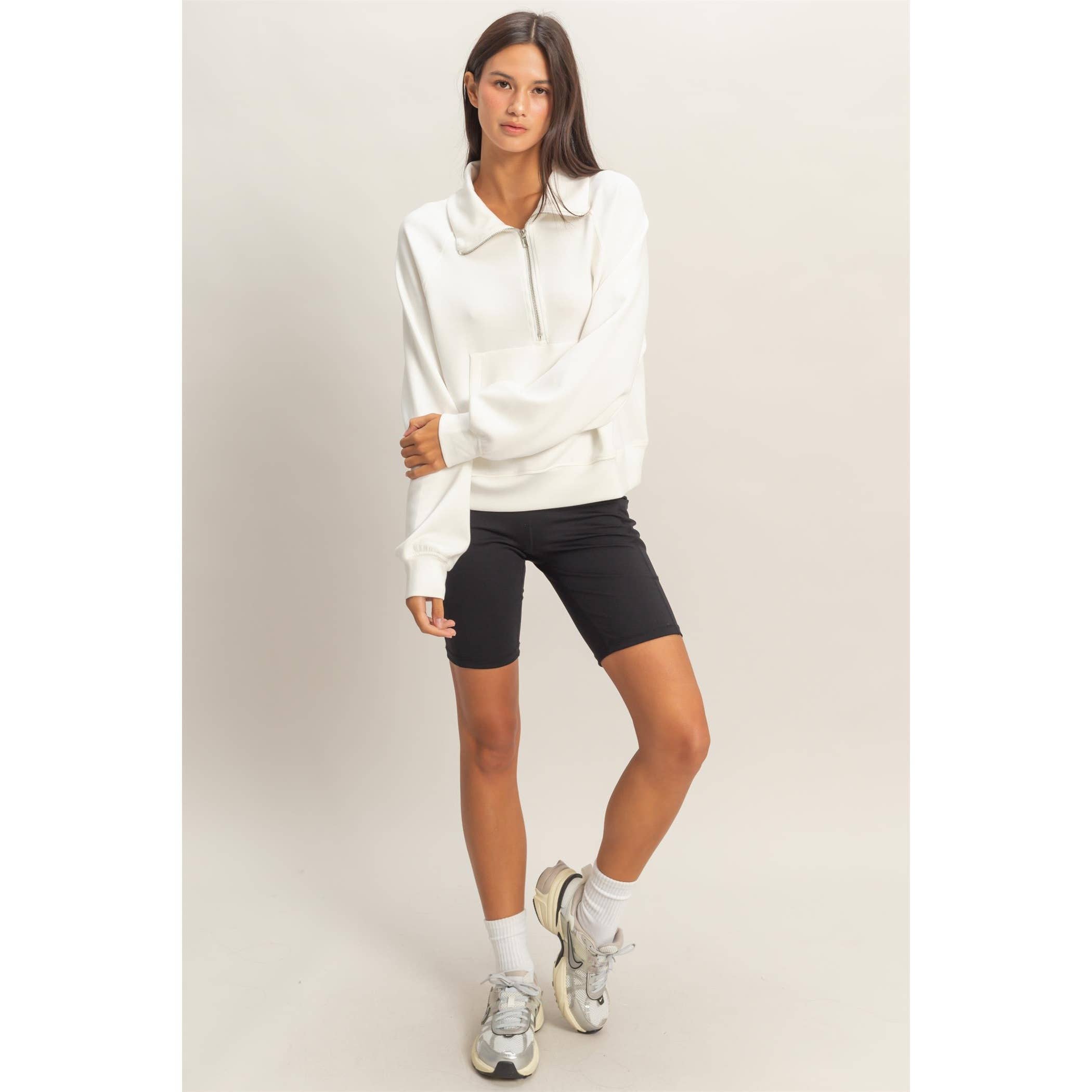 HYFVE - Wholesale Sweatshirt - Women's - Half-Zip Collar Pullover38