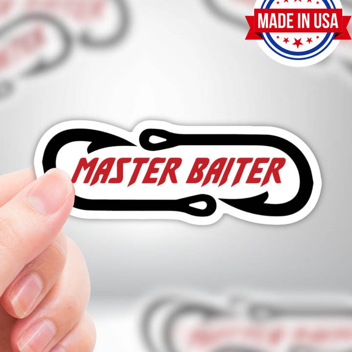 Master Baiter Sjov Fiskeri Vinyl Klistermærke for engroshandel hos Coyote Color