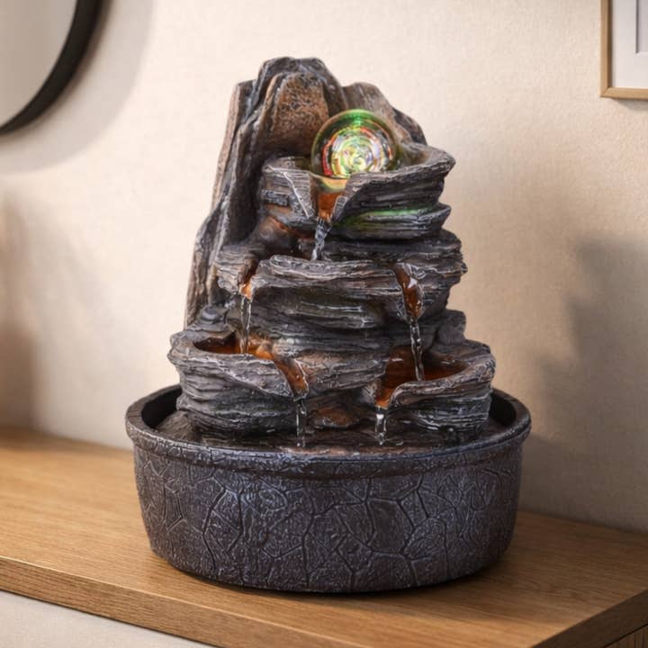 Fuente Interior Luberon - Estilo Cascada Zen con Efecto Roca para venta al por mayor de Zen'Arôme