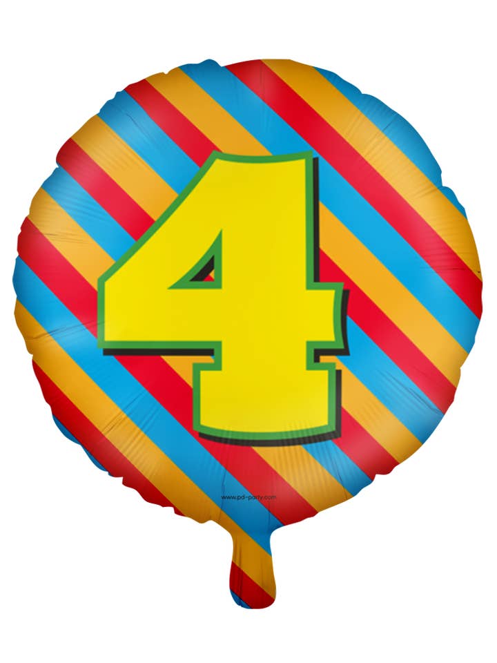 Glade folie balloner - 4 år for engroshandel hos PD Party