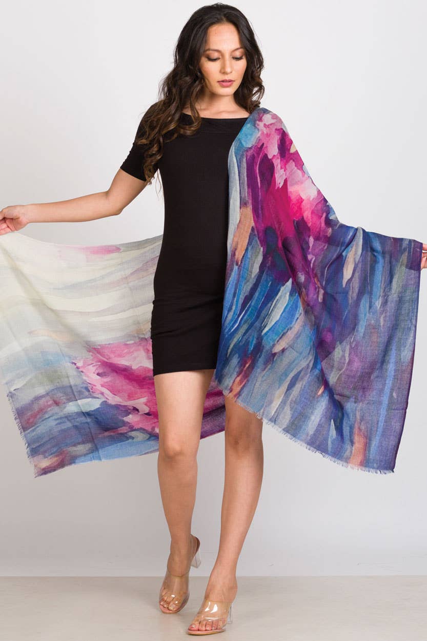 Sevya Handmade - Vente Châle – femme - Écharpes en laine fine Reena21