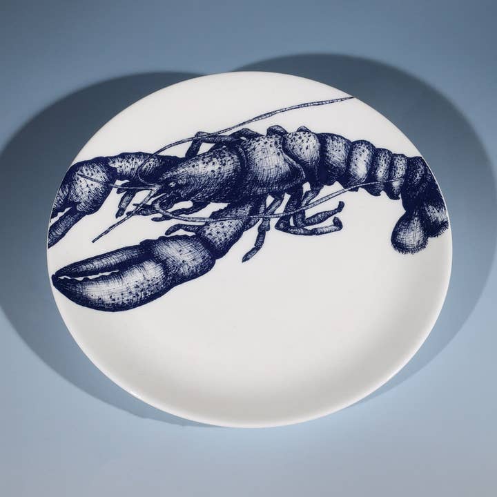 Cream Cornwall – wholesale Dinner plate – Bone China Lobster Side Plate0