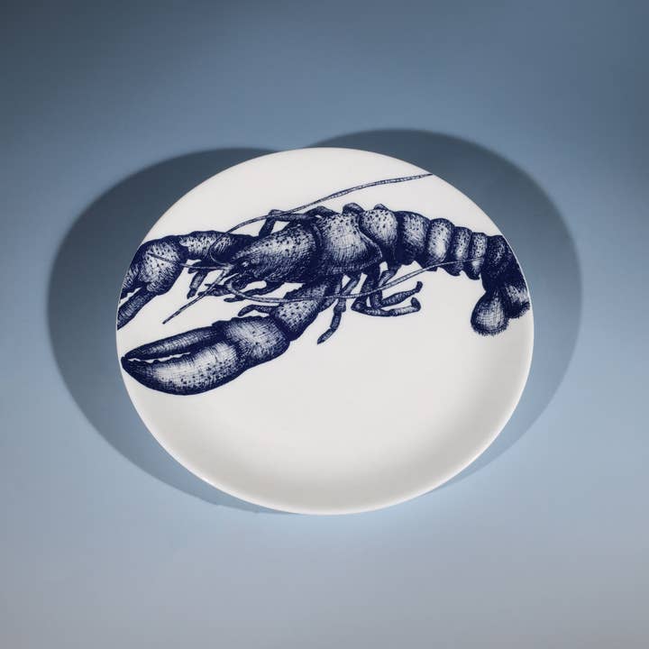 Cream Cornwall - Wholesale Dinner Plate - Bone China Lobster Side Plate