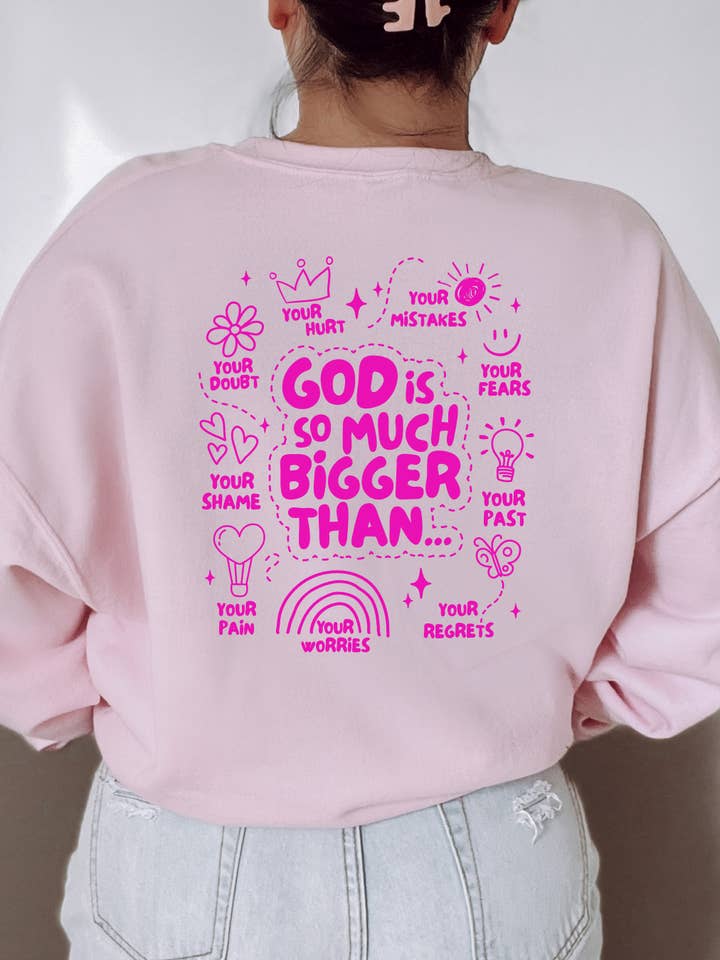 Sudadera God Is Bigger para venta al por mayor de SPDesignzCo