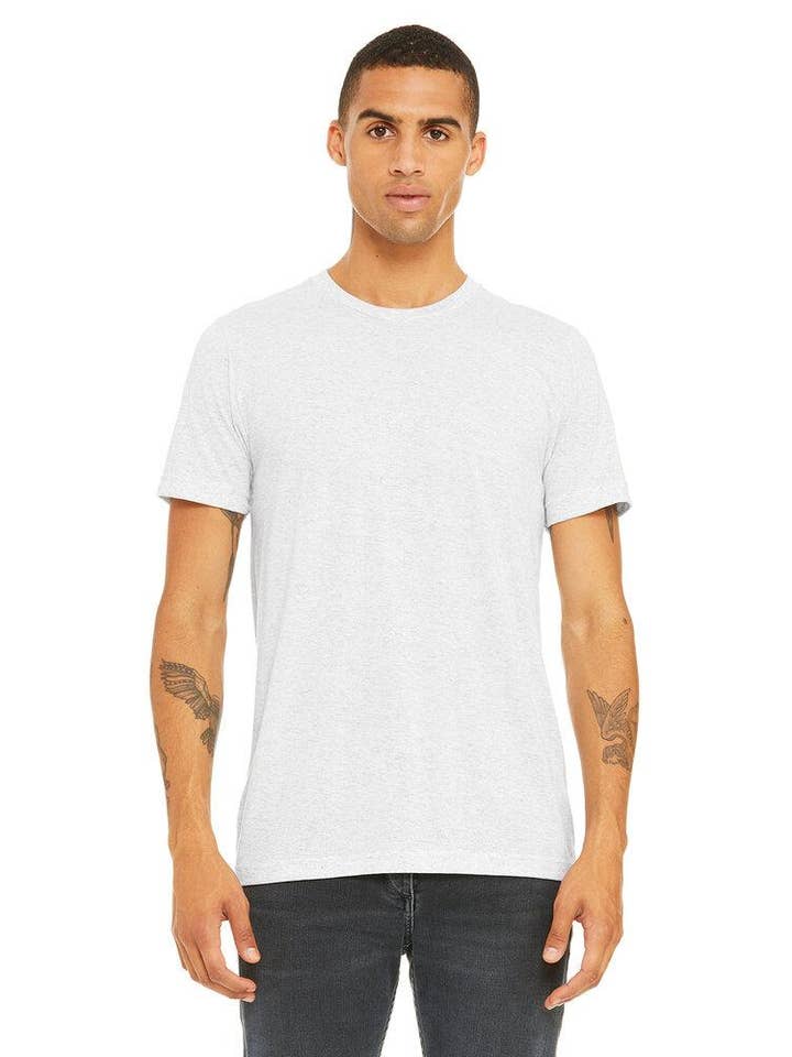 Bella + CANVAS 3413 T-shirt Unissex Triblend por atacado de Forever11