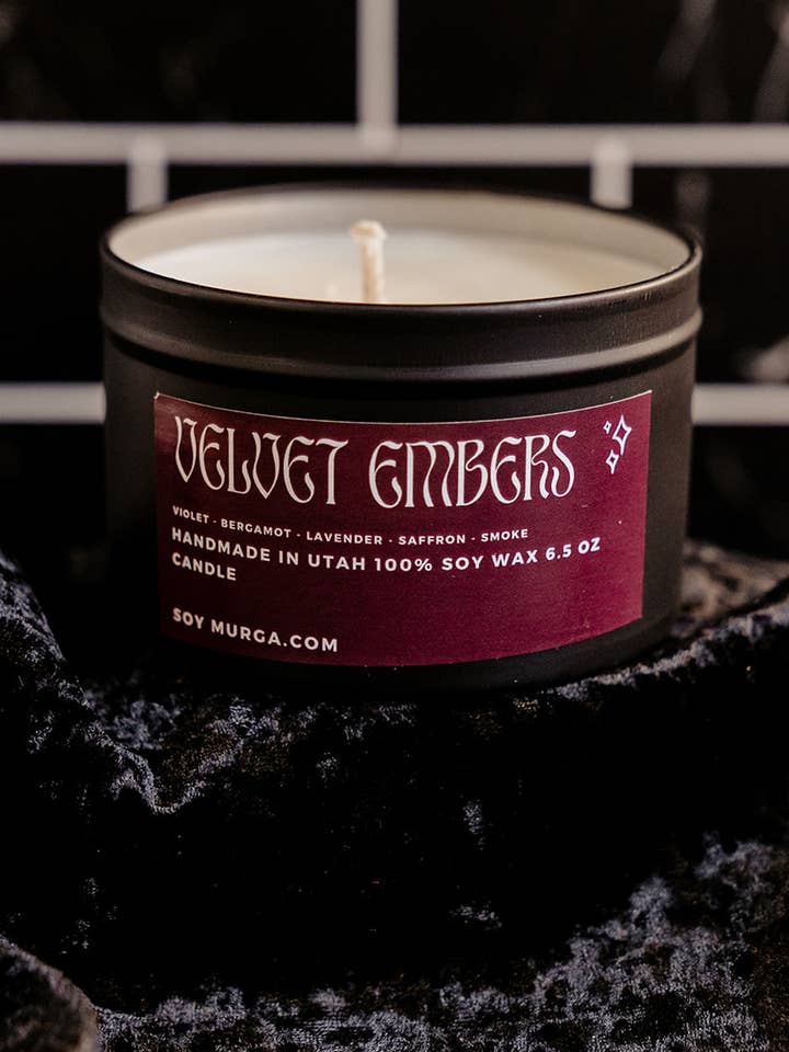 Velvet Embers - Vela de Soja 6,5oz por atacado de Soy Murga