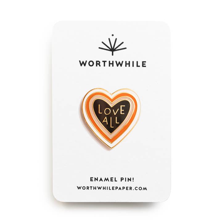 Love All Smalto Spilla per la vendita all'ingrosso da parte di Worthwhile Paper