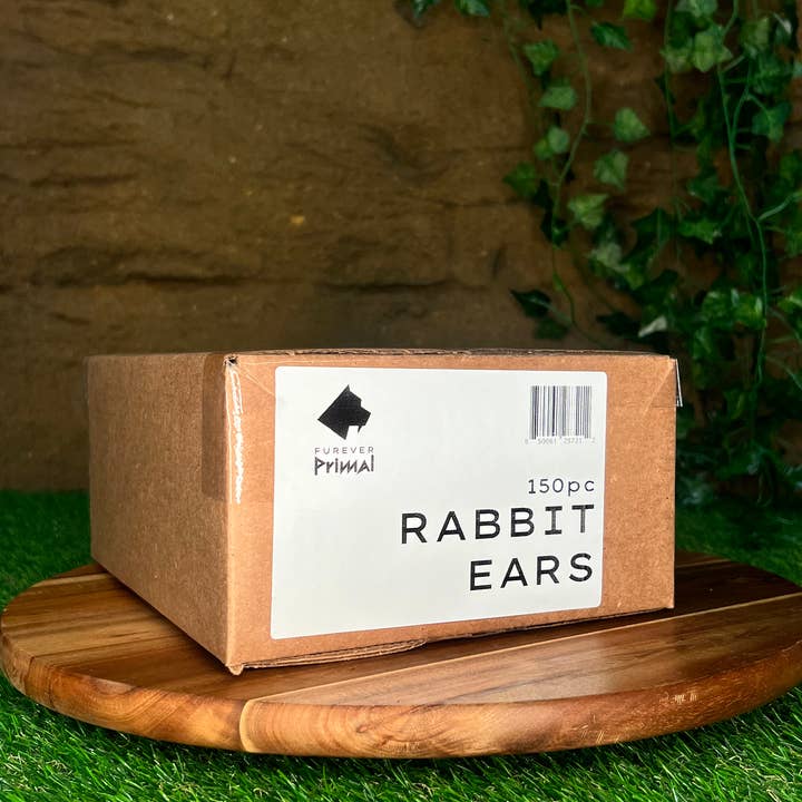 Furever Fierce (formerly Furever Primal) - Wholesale Pet Treats - Dog - Rabbit Ear 90pc Bulk Dog Chew Natural Single Ingredient1