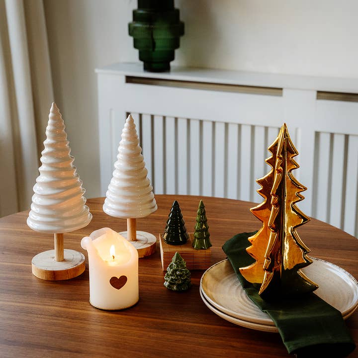 We Love Seasons EU - Wholesale Christmas Decoration - Ceramic Small White Christmas Tree4