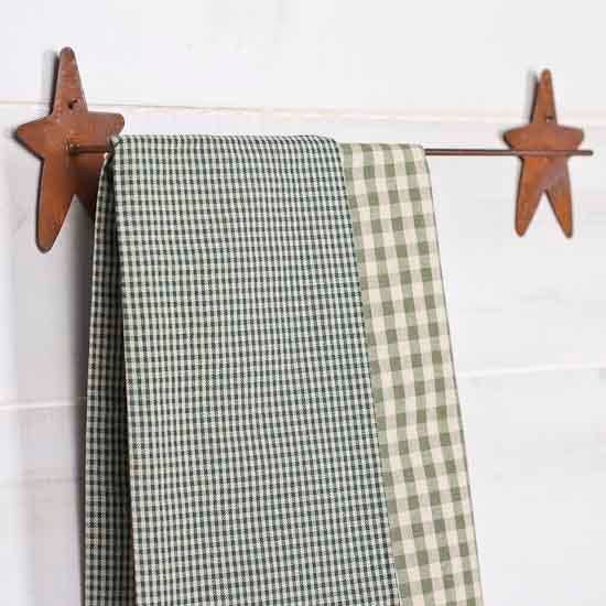 Factory Direct Craft - Wholesale Wall Hook - Primitive Rusty Tin Star Towel Bar2