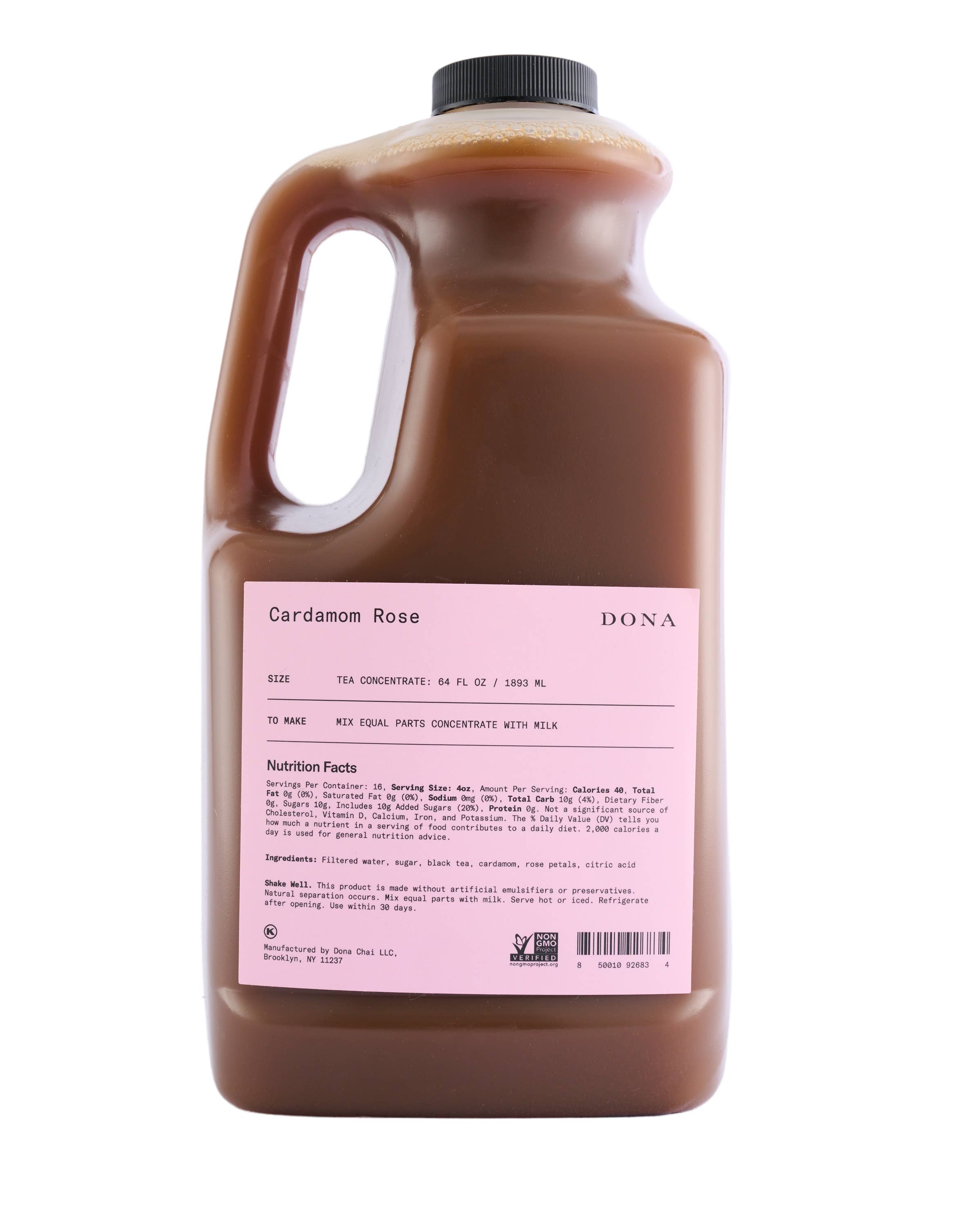 DONA - Wholesale Iced tea - Cardamom Rose Concentrate Barista (Case of 4)