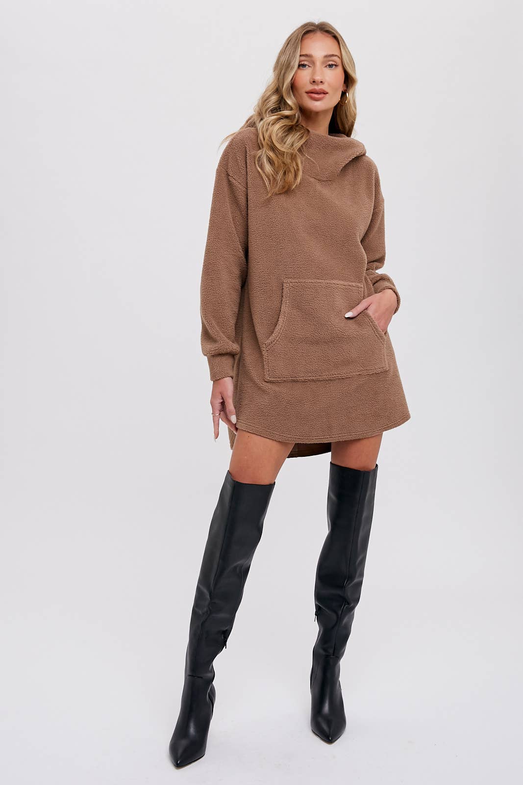 Bluivy - Wholesale Hoodie - Women's - FLEECE HOODIE TUNIC24