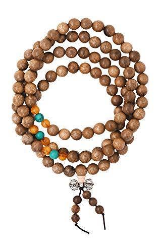 Mandala Crafts - Wholesale Prayer Beads Necklace - Mandala Crafts Natural Wood 108 Mala Prayer Beads Necklace, Bracelet from for Meditation, Yoga24