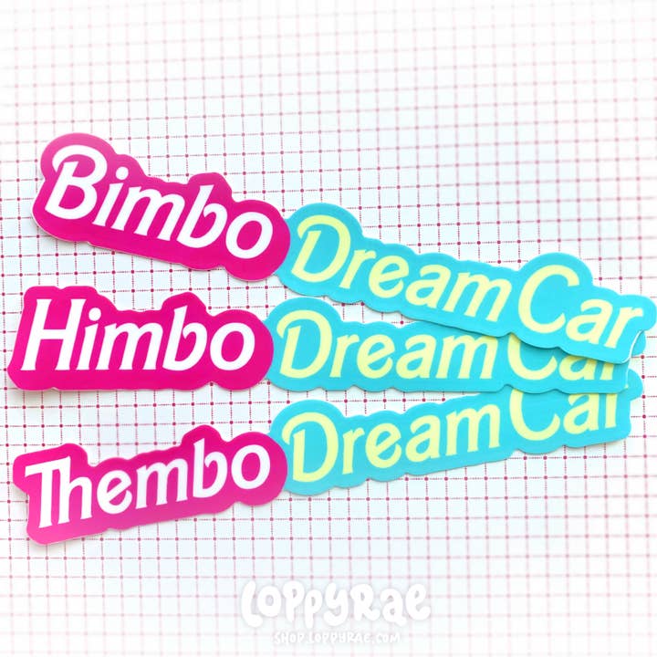 "Bimbo DreamCar" Bumper Sticker for wholesale by Loppy Rae