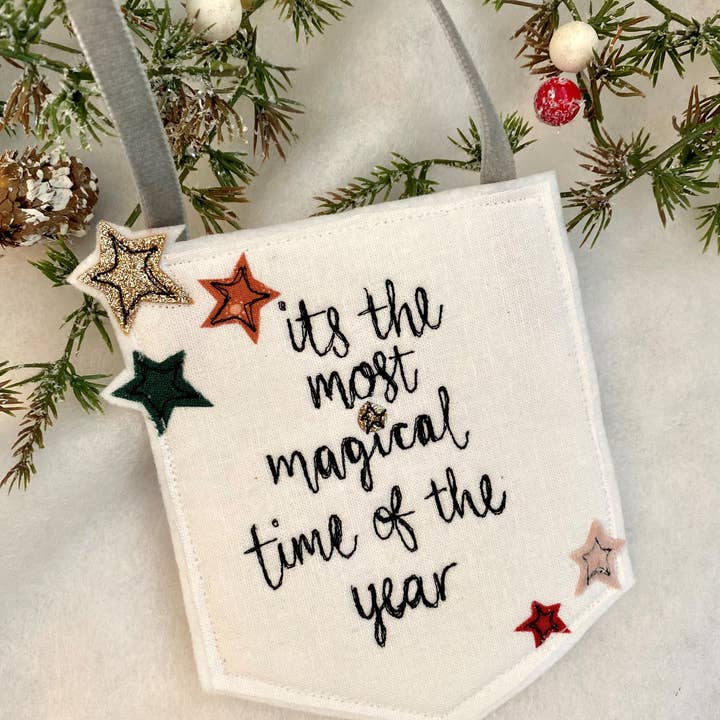 Girl Friday Embroidery - Vendita all'ingrosso Decorazione natalizia - Bandiera decorativa natalizia1