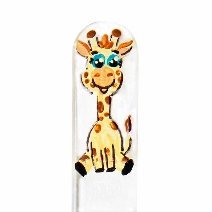 Giraffe Crystal Glass Nail File for wholesale by Classy Nail Files
