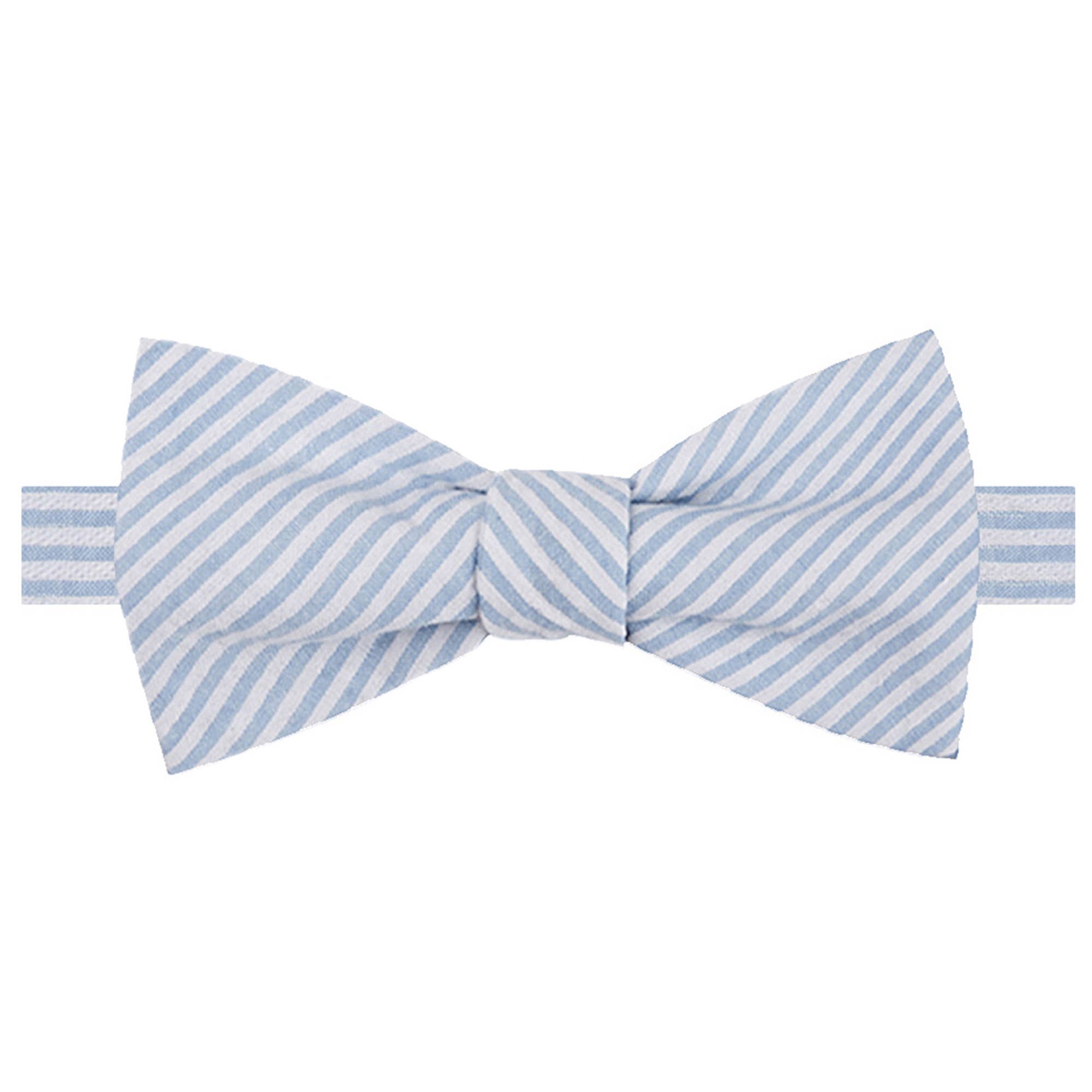 Jacob Alexander - Wholesale Bow Tie - Men's - Men's Seersucker Striped Bow Tie24