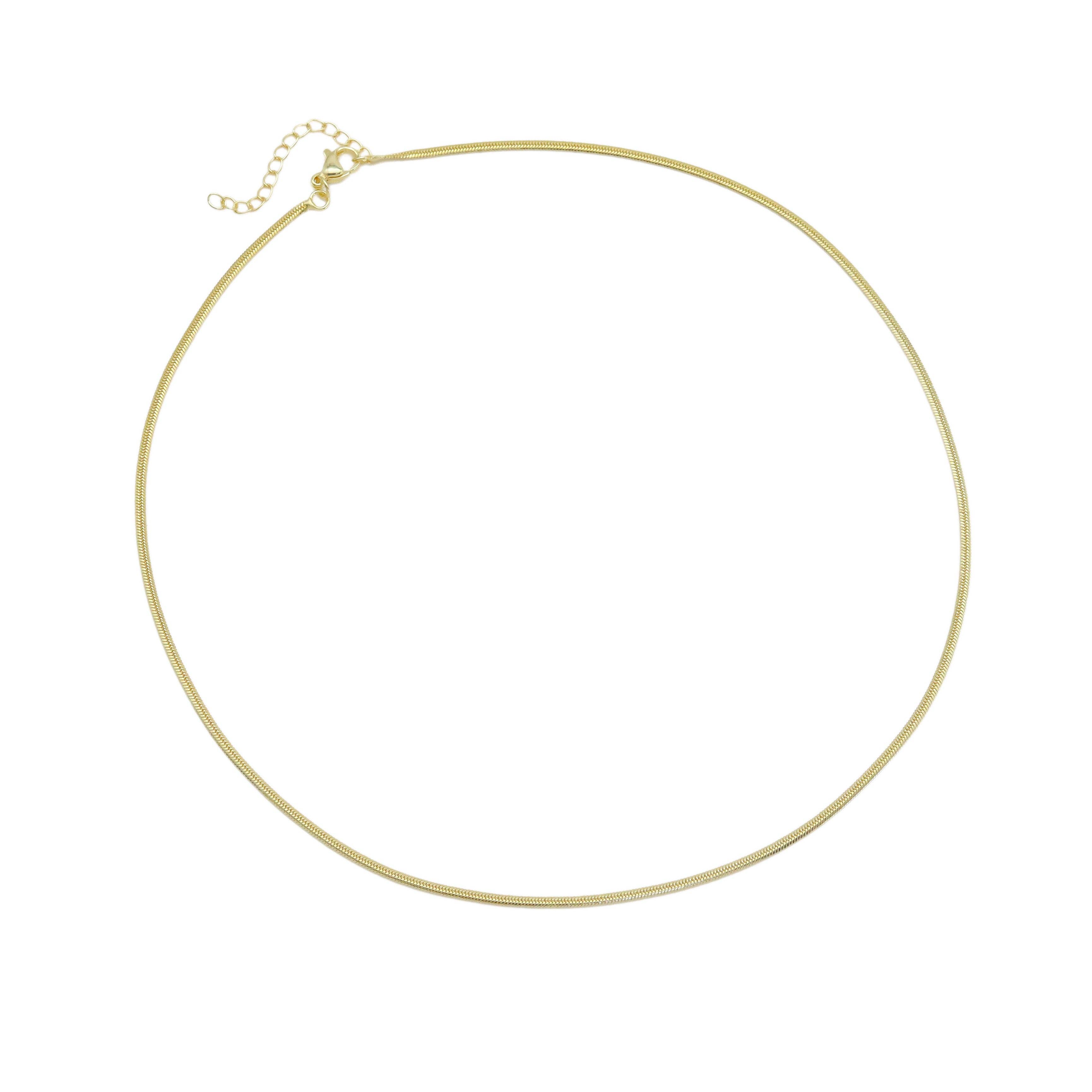BestBeads&Beyond - Wholesale Link & Chain Necklace - Gold Thin snake Chain Necklace, Sku#LD5350
