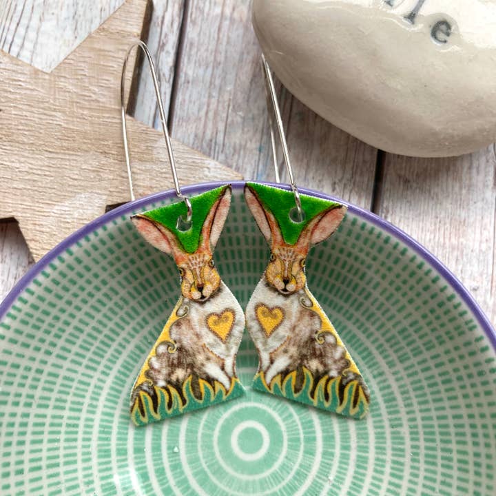 Orecchini Mystical Hare Drop (copia) per la vendita all'ingrosso da parte di Slumbermonkey Designs