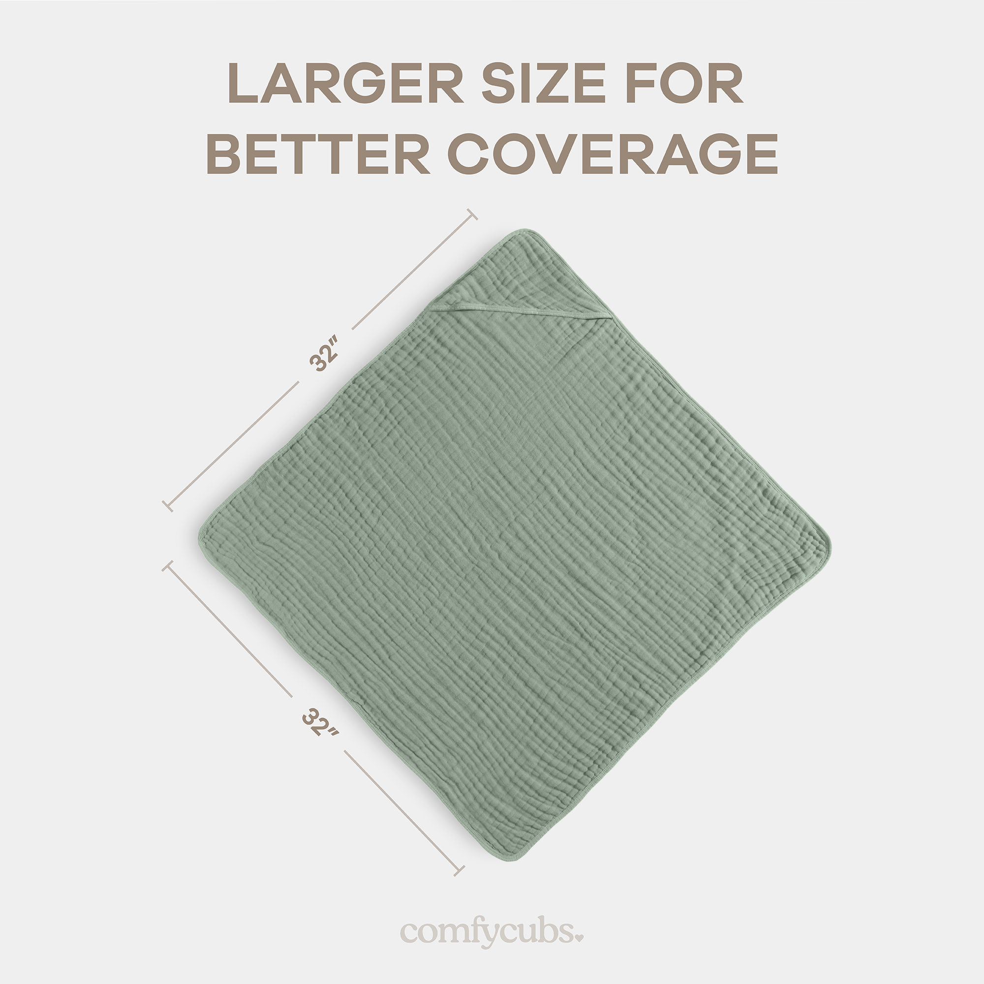 Comfy Cubs - Vendita all'ingrosso Asciugamano con cappuccio - Bambini e neonati - Asciugamano con cappuccio per neonati, 6 strati 100% cotone mussola di Comfy Cubs67