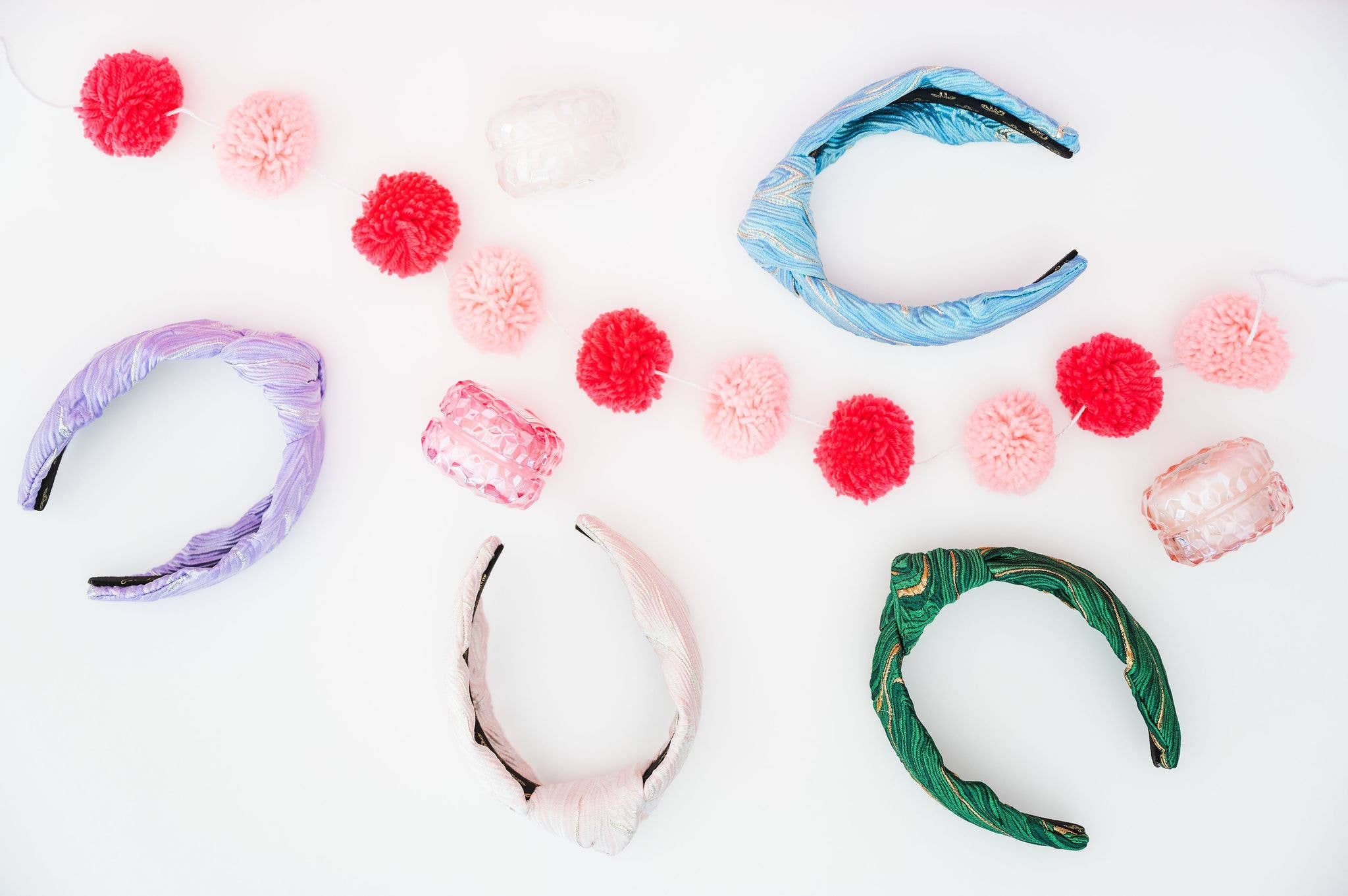 La Bella - Wholesale Fashion Headband - Women's - Lavender Swirl Jacquard Knotted Headband6