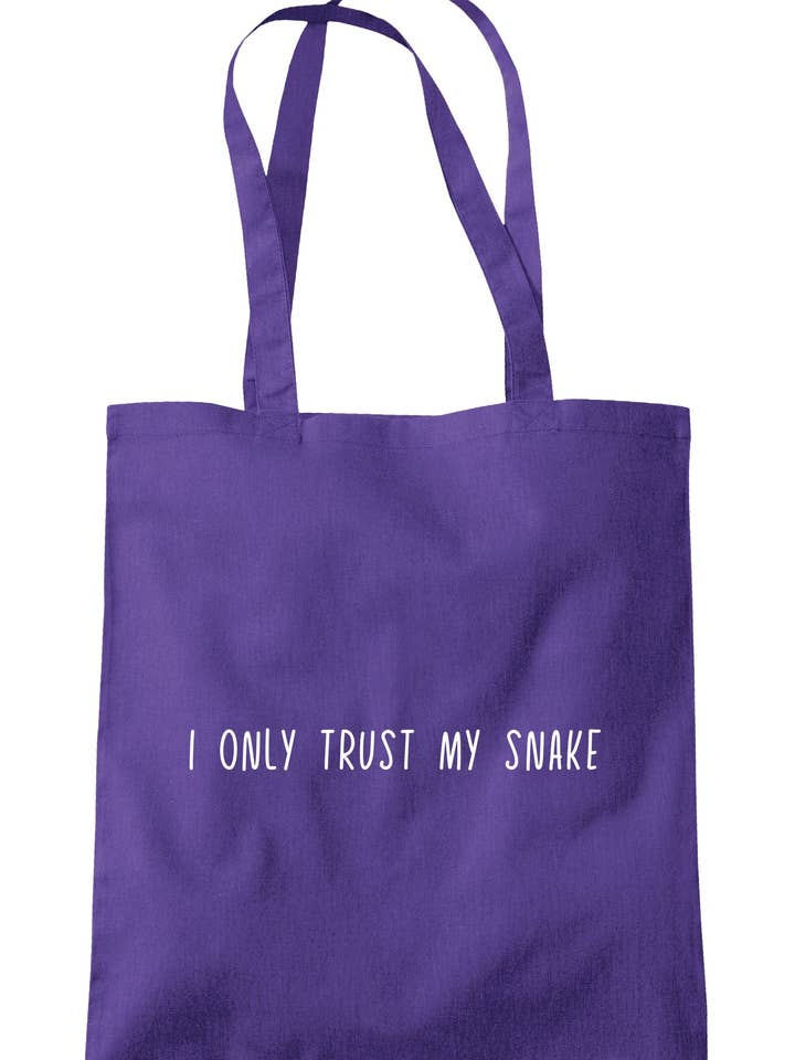 Sacola I Only Trust My Snake S1446 por atacado de Illustrated Identity