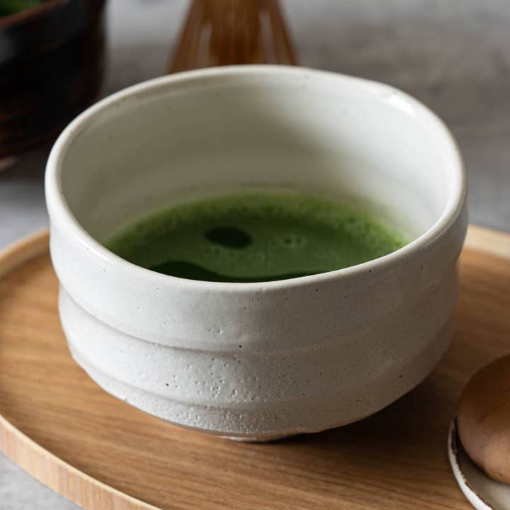 Kokuu Matcha Bowl - White for wholesale by Yamani
