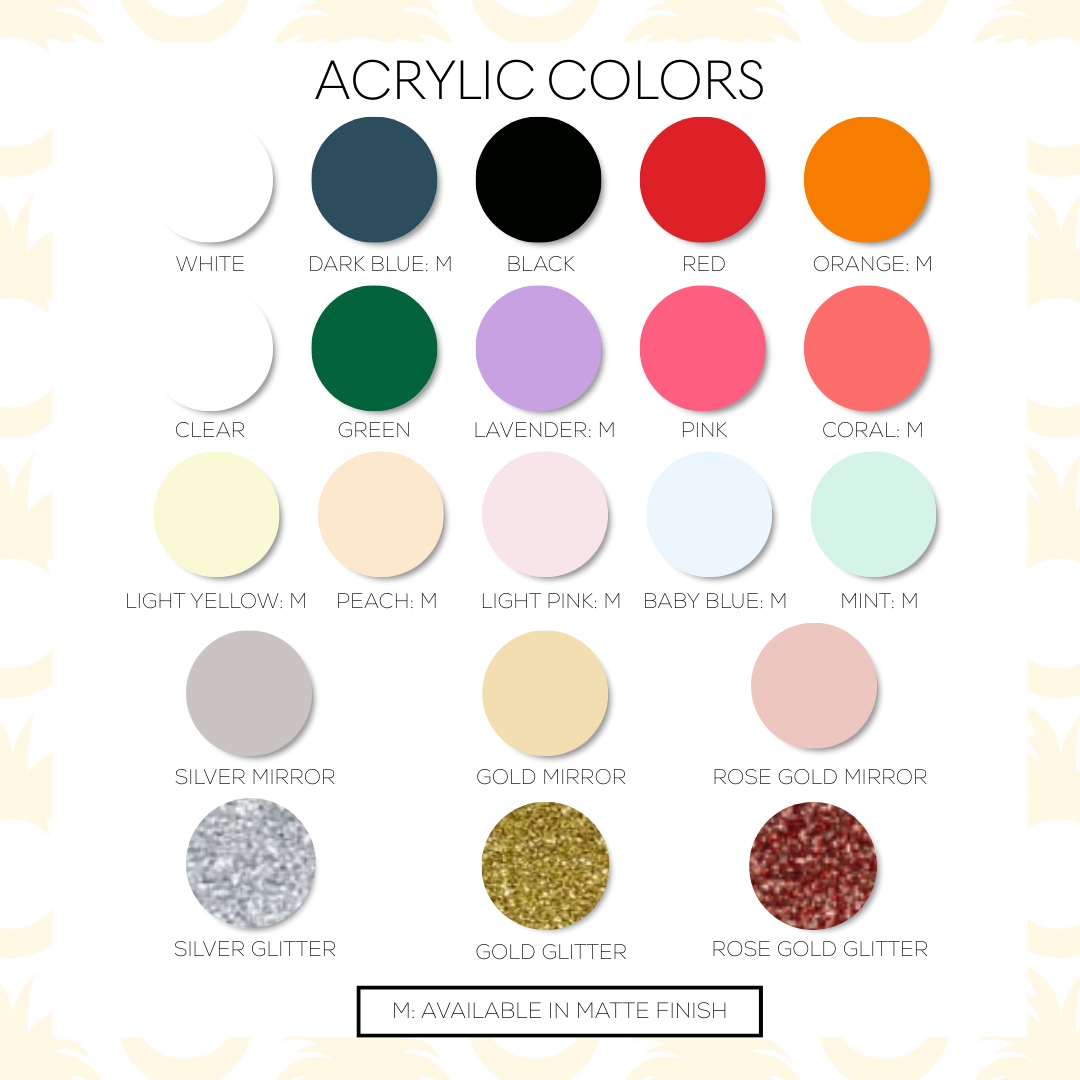 Palmy Pineapple - Wholesale Craft Supplies - Laser Ready Masked Acrylic Sheets 12x19x1/8 Glowforge Ready 5