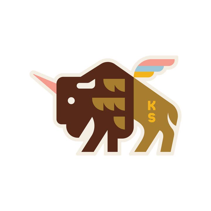 Unibuff (Kansas) Aufkleber für den Großhandel von Heartlandia