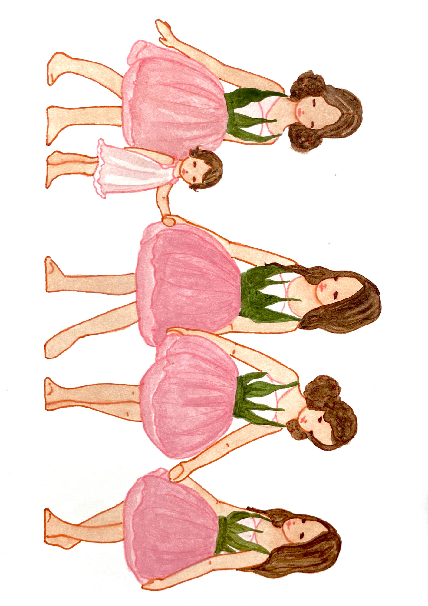 Tall Hat Tales - Wholesale Art Print - Rose Girls3