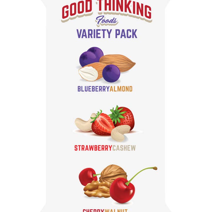 Good Thinking Foods – wholesale Snacksbar – Blandad Förpackning (Låda med 12) GROSSIST