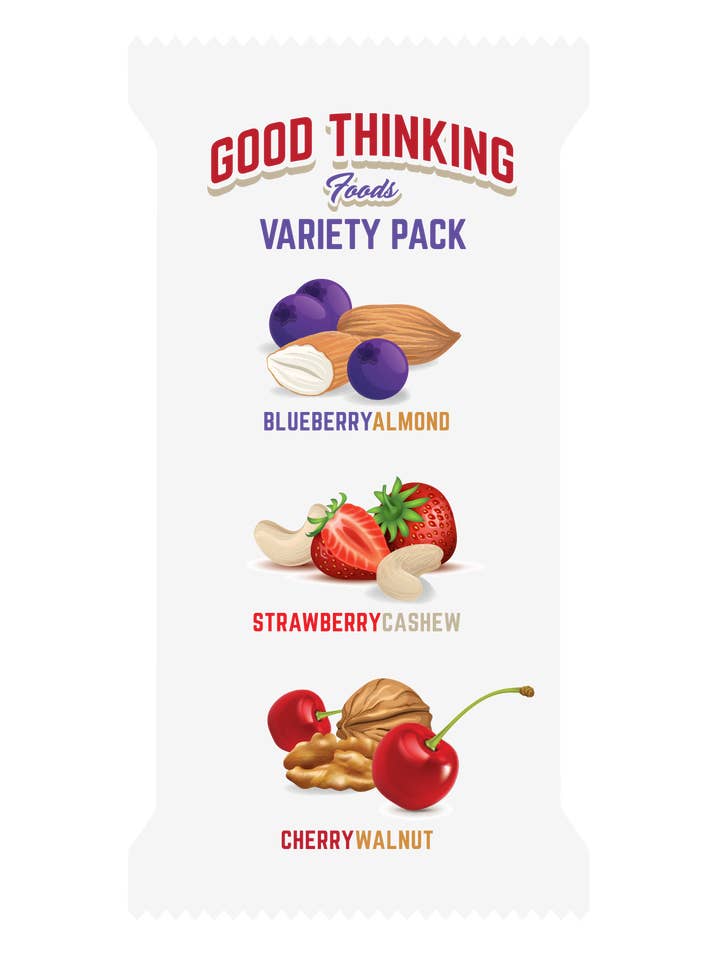 Blandad Förpackning (Låda med 12) GROSSIST för wholesale av Good Thinking Foods