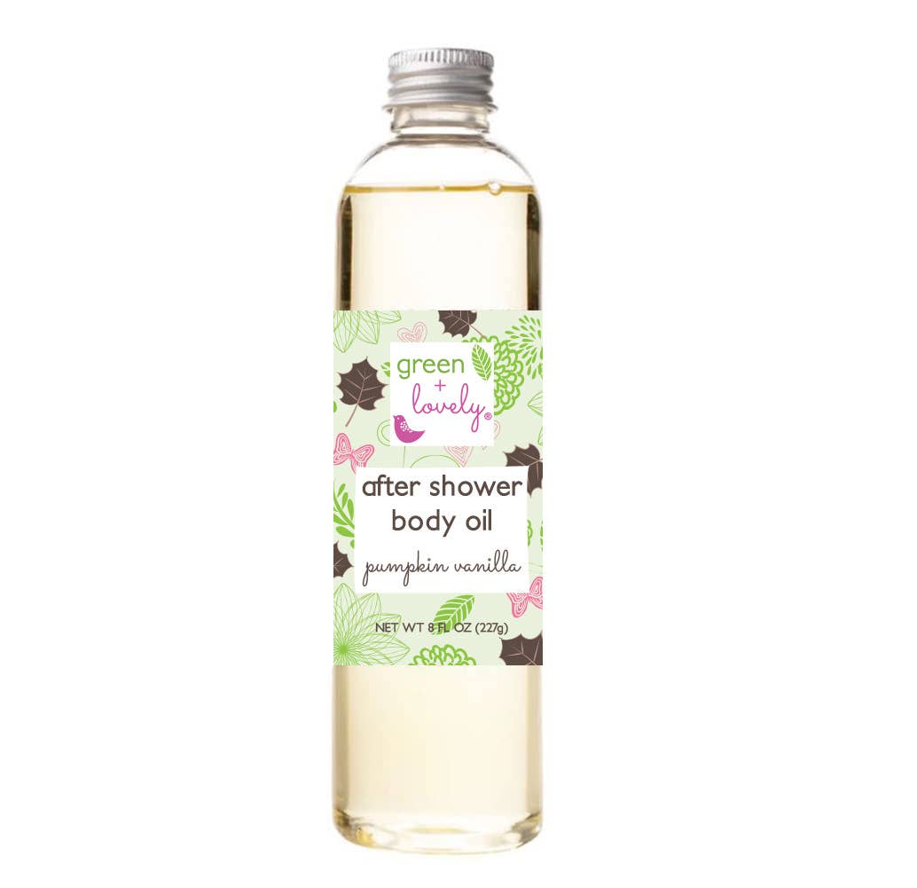 green + lovely - Wholesale Bath/Body Oil - PUMPKIN VANILLA After Shower Dry Body Oil - Mineral Oil Free1