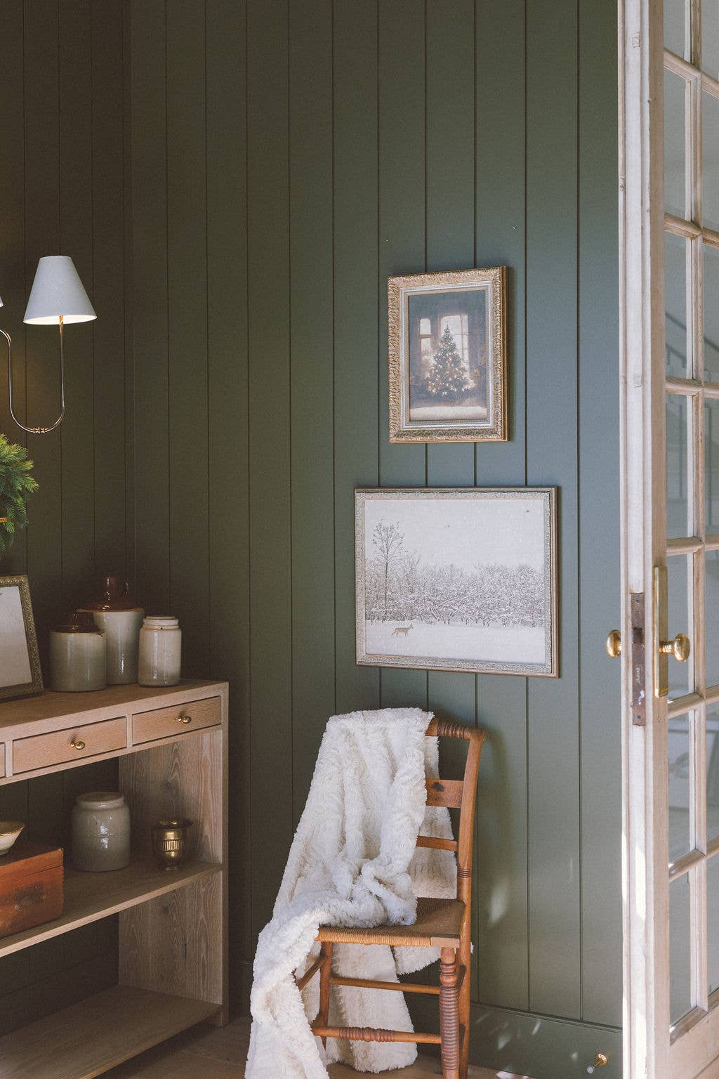 Petal Lane Home - Wholesale Art Print - Winter Fawn Framed Antique Art3