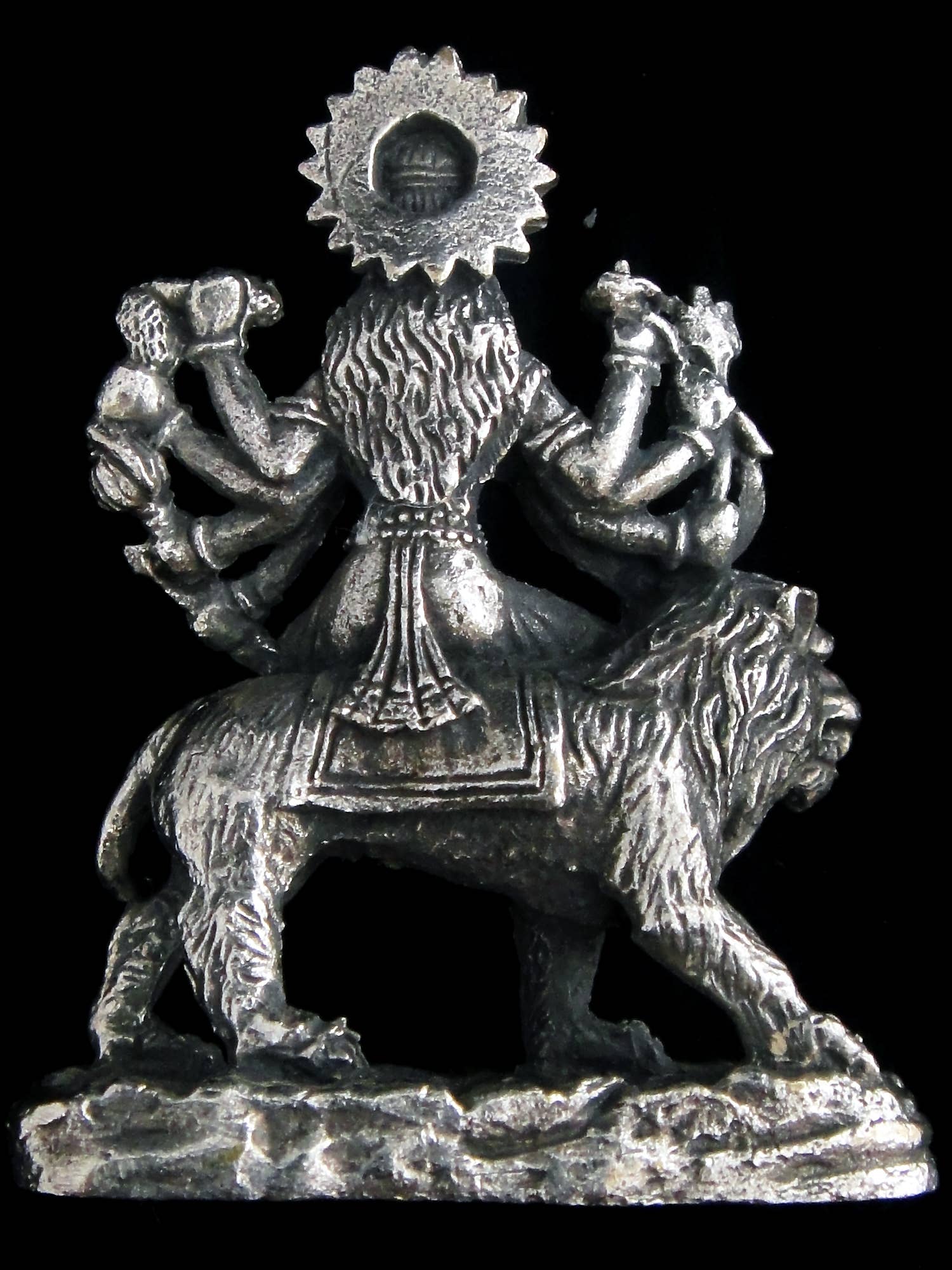 Tika - Wholesale Sculpture - Brass Deity Statuette - Medium -Durga1