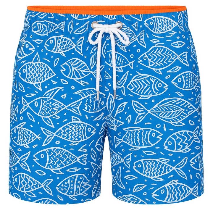 Barbados Cornflower Swim Shorts for wholesale by Blem Beach Accessories AU