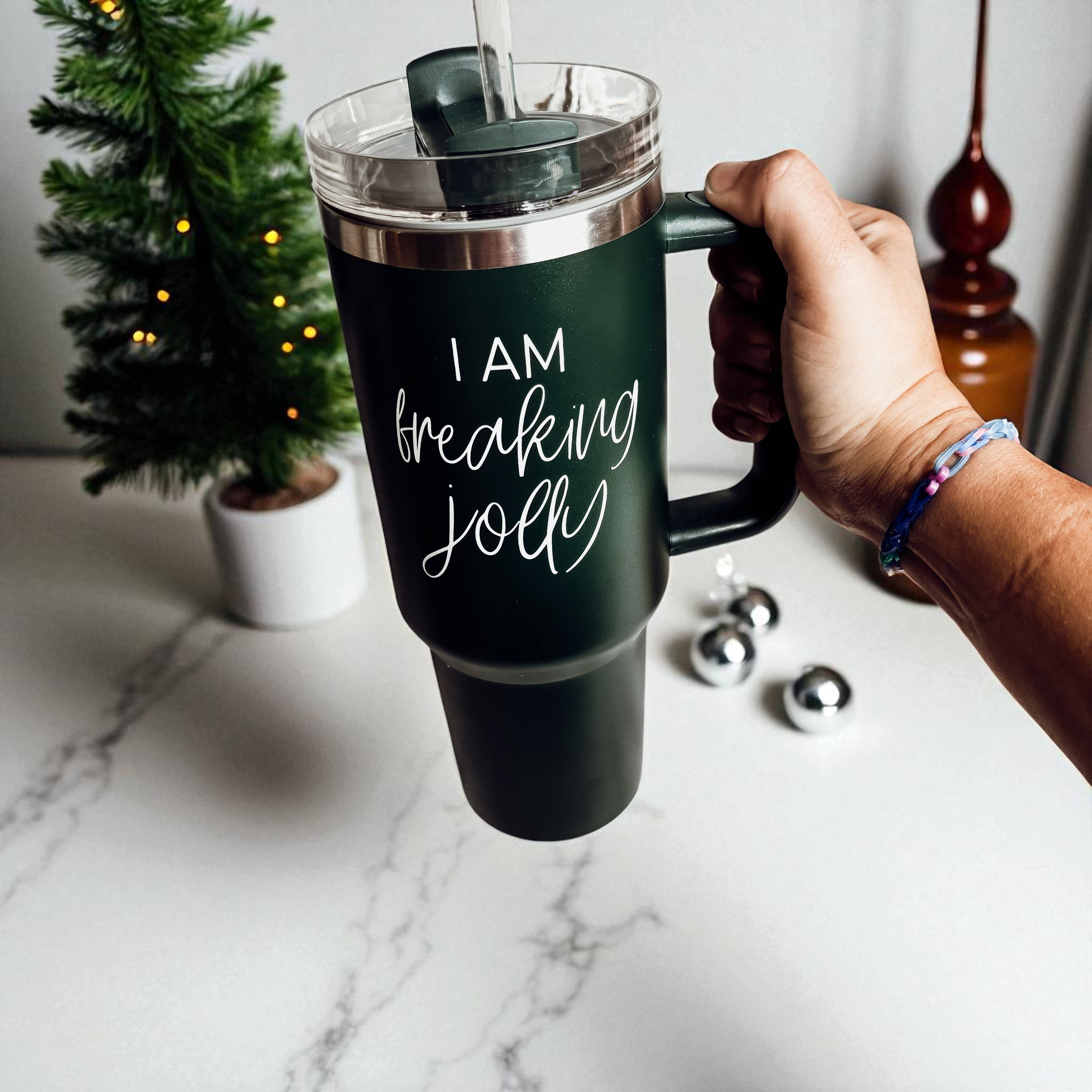 Gia Roma - Wholesale Insulated Mug/Tumbler - Funny Christmas Coffee Mugs, Red Holiday Tumblers With Straw72