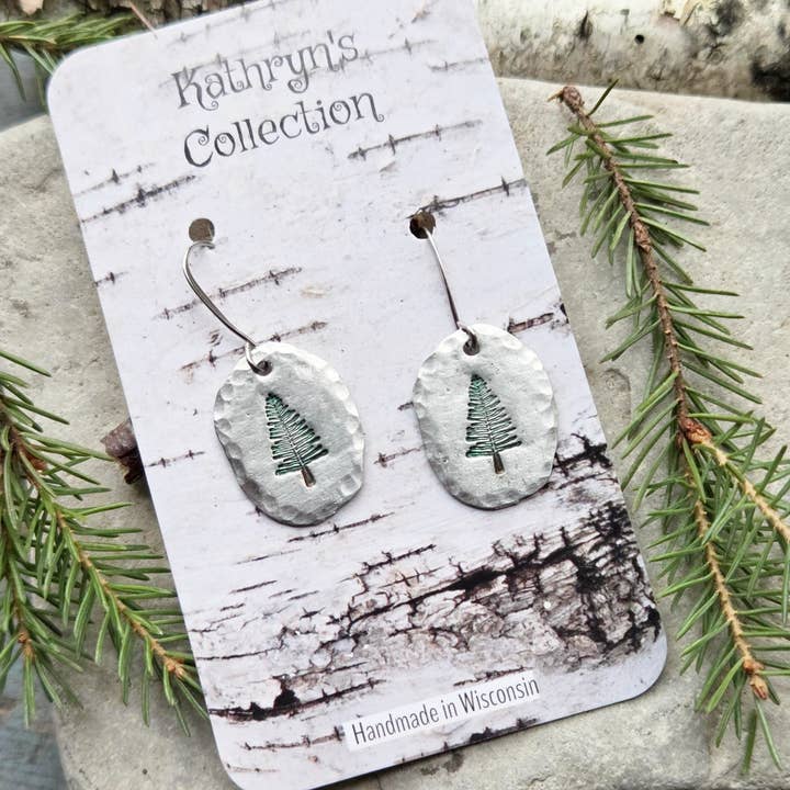 Kathryn's Collection - Wholesale Dangle Earrings - Pine Tree Earrings, Christmas Tree Earrings3
