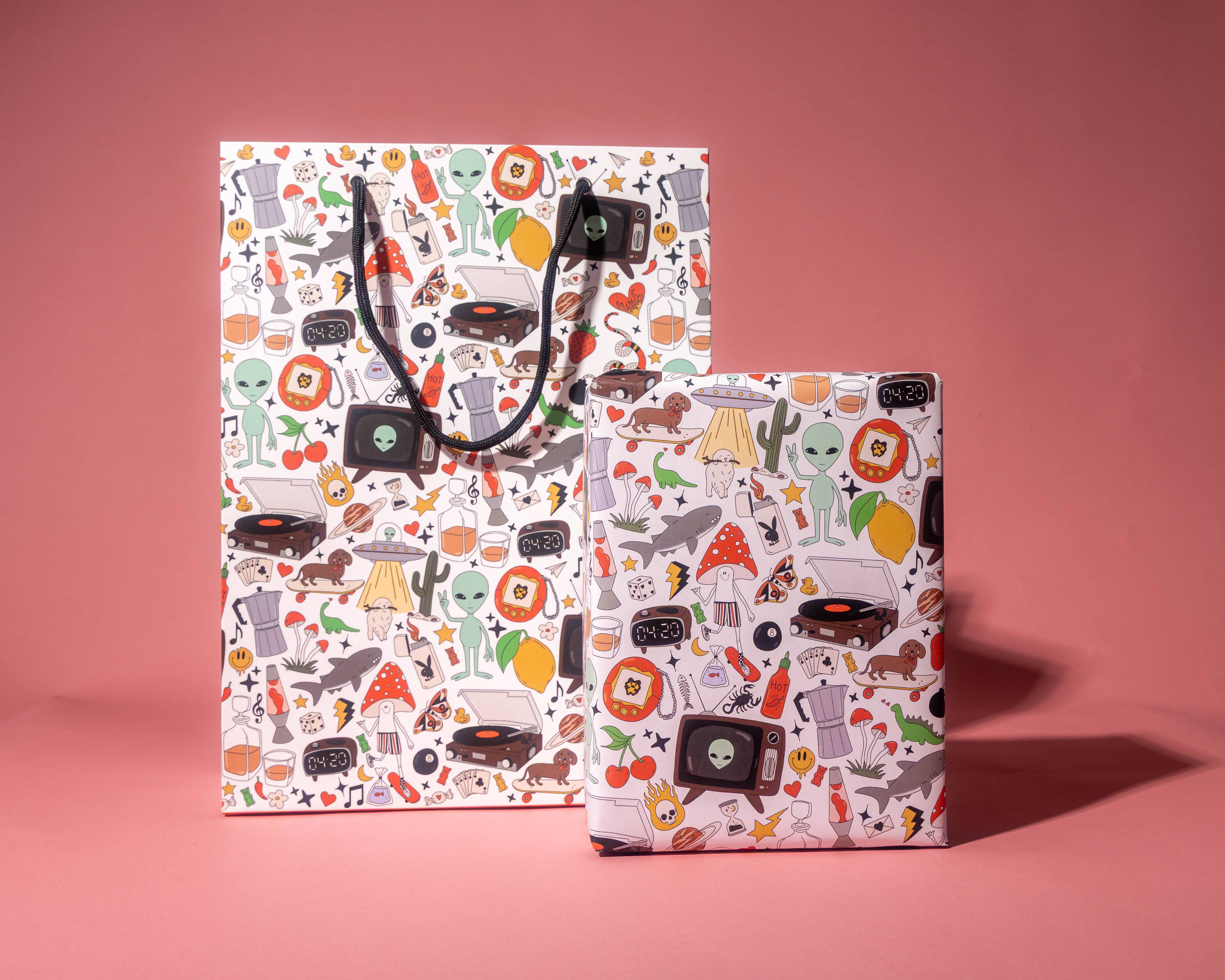 Illustrating Amy - Wholesale Wrapping Paper Roll - Retro Print Gift Wrap Rolls3